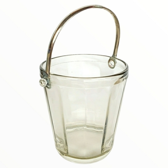 VTG depression era spirits Glass Ice Bucket - Picture 1 of 8